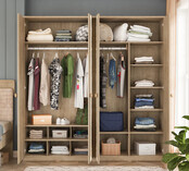 Stockholm 4 deurs kledingkast kinderkamer Stockholm 4 deurs kledingkast kinderkamer