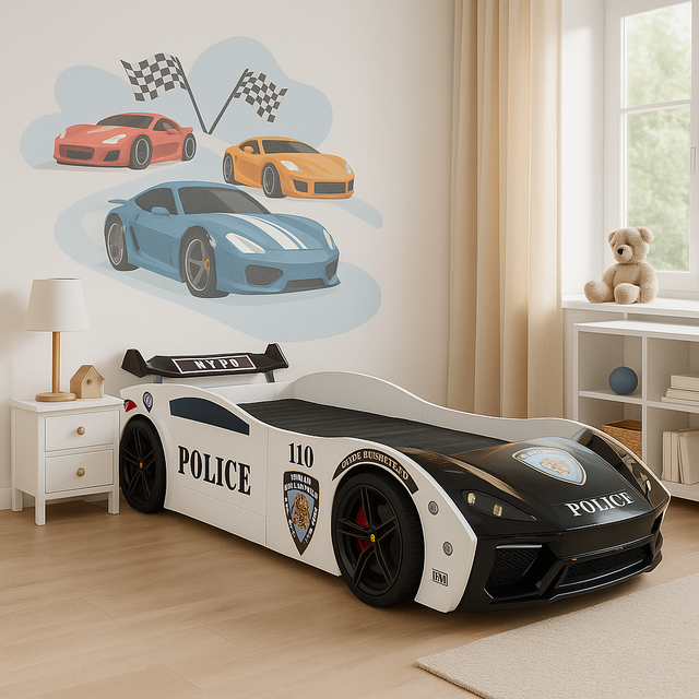 Politiebed Politie Autobed met licht