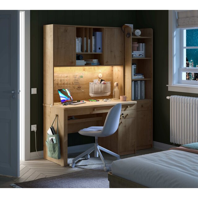 Stockholm kinderkamer stijlvol bureau