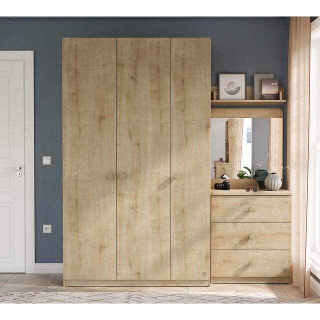 Stockholm 3 deurs kledingkast kinderkamer