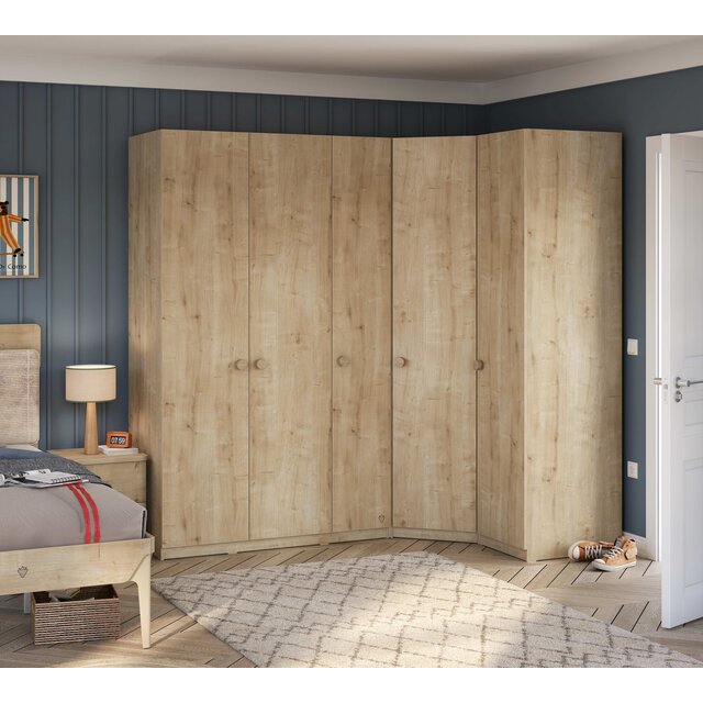 Stockholm 3 deurs kledingkast kinderkamer