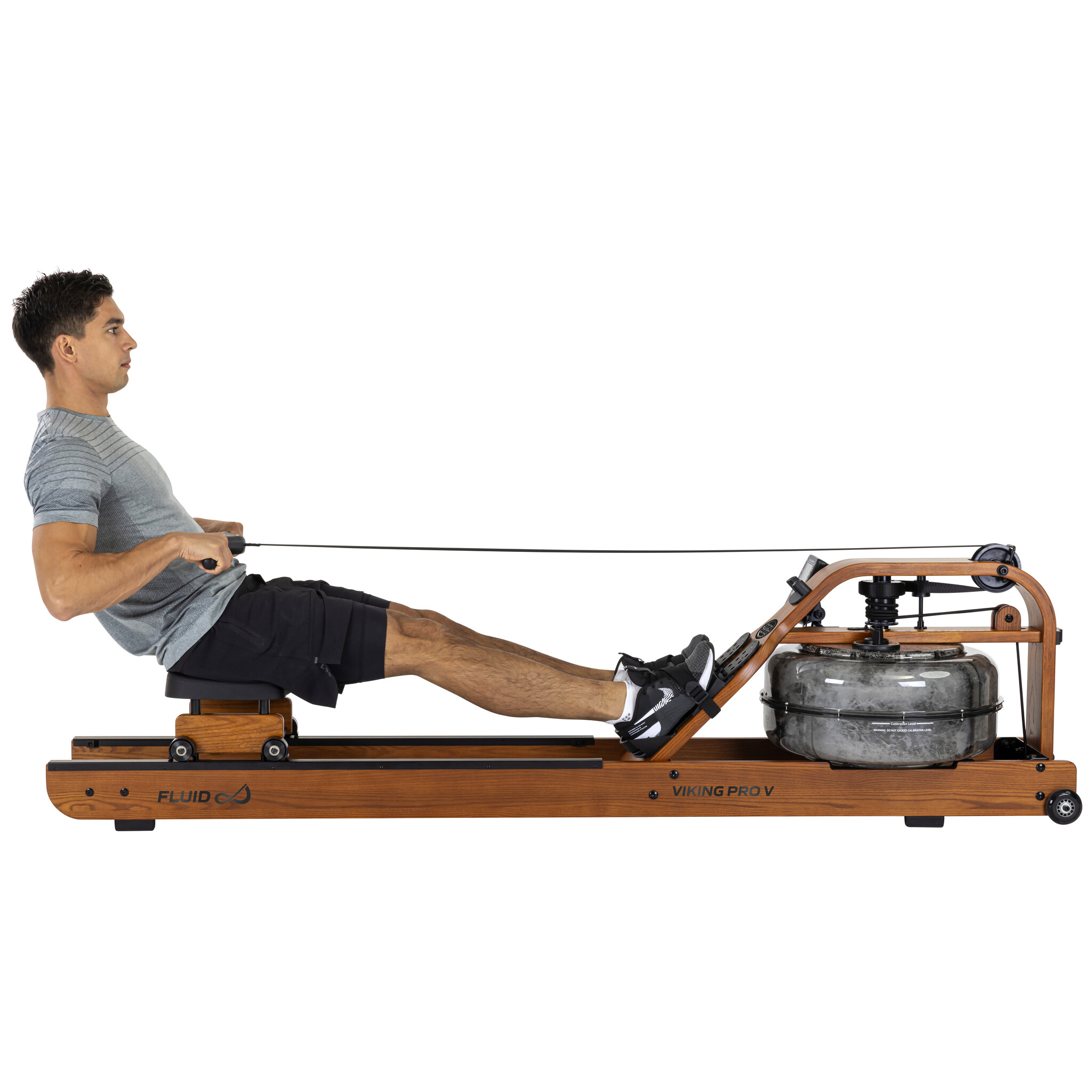 Fluid Rower Viking Pro V - Foldable Rowing Machine, 5 Resistance - Fluid