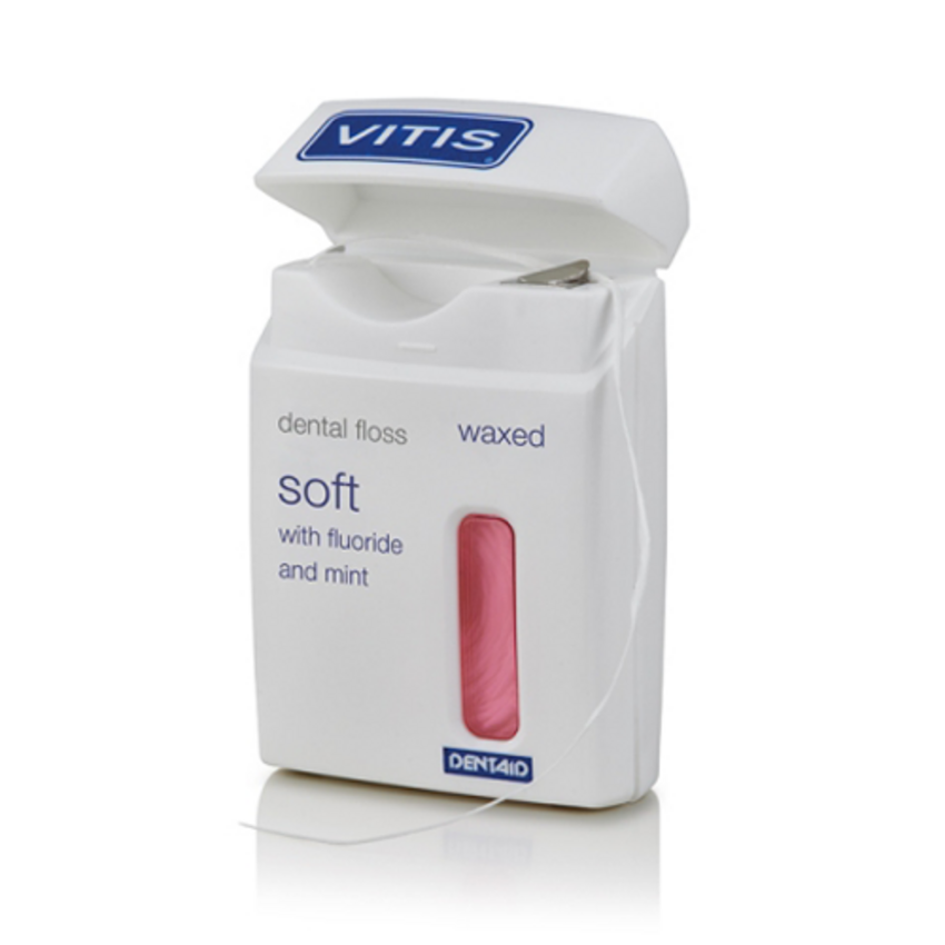 Vitis Vitis Dental Floss Soft Waxed 50m - Fluoride Mint