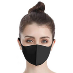 Wasbaar Mondmasker Scuba - Zwart - 1+1 GRATIS