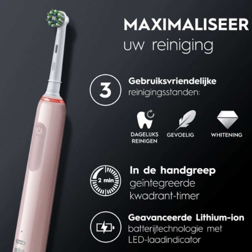 Oral-B Oral-B PRO 3 3900 Pink + Extra Body Black Duo Edition