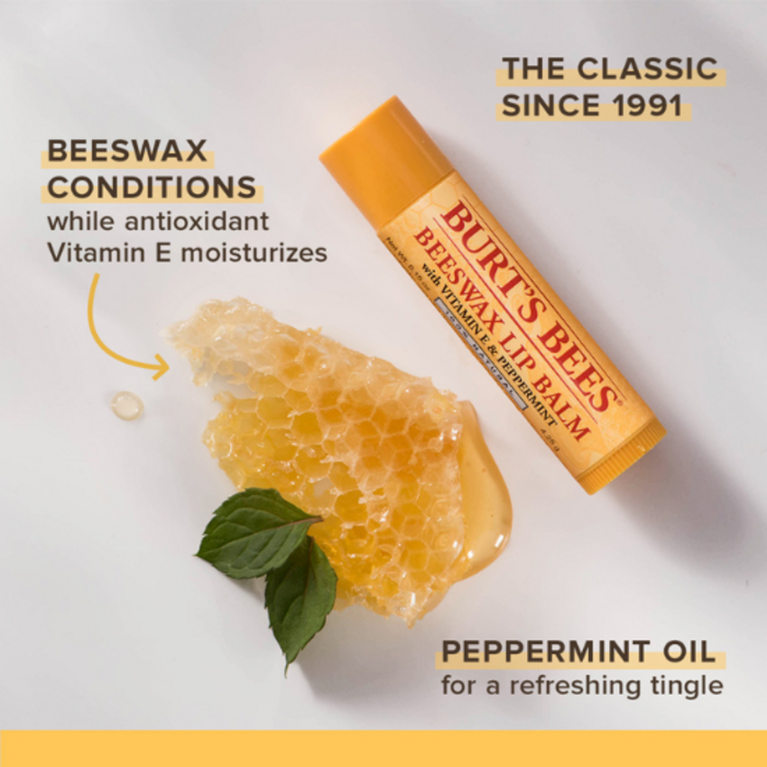 Burt’s Bees Lip Balm Beeswax - 4,25g Burt's Bees Burt’s Bees Lip Balm Beeswax - 4,25g