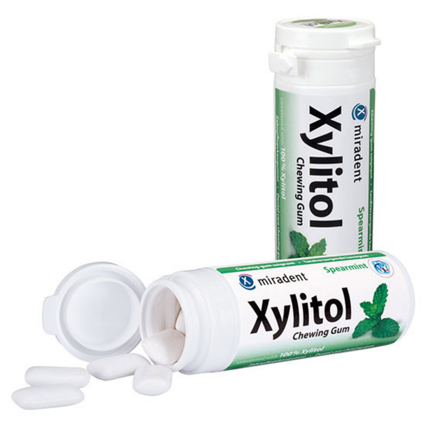 Miradent Miradent Xylitol Kauwgom Groene Munt - 30 stuks
