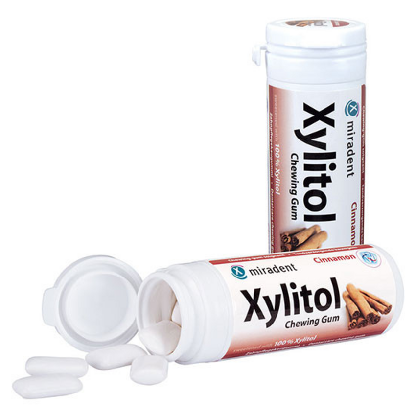 Miradent Miradent Xylitol Kauwgom Kaneel - 30 stuks