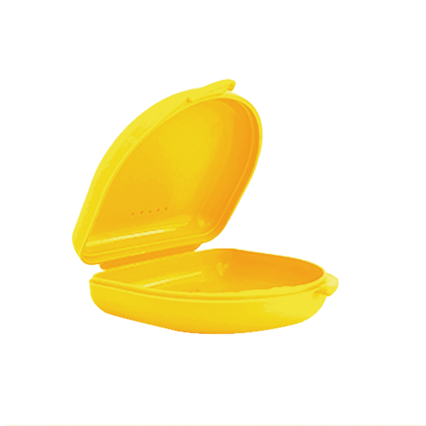 Gebitsbakje voor Beugels en Bitjes - Geel - Small