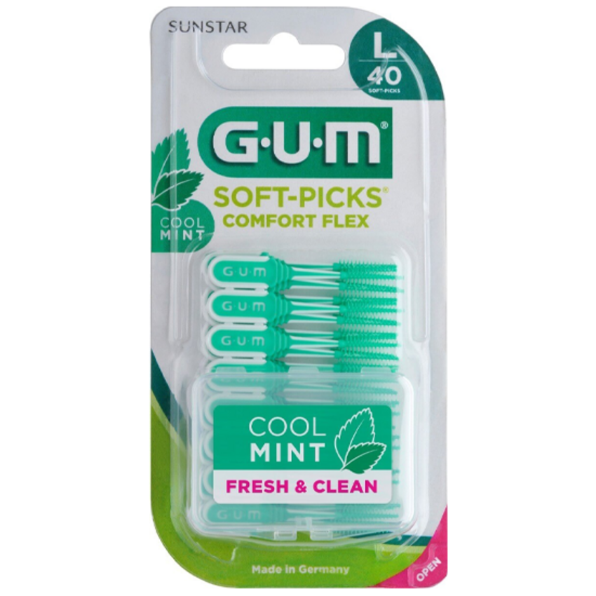 GUM GUM Soft-Picks Comfort Flex Cool Mint Large - 40 stuks