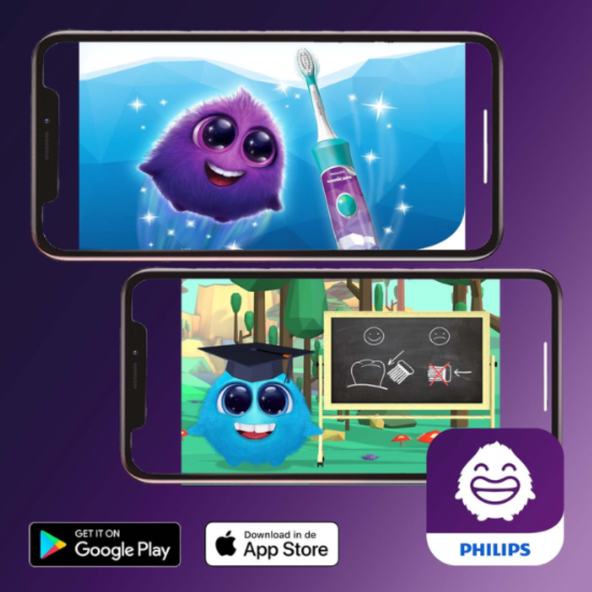 Philips Sonicare For Kids Bluetooth HX6352/42 - Roze Philips Philips Sonicare For Kids Bluetooth HX6352/42 - Roze