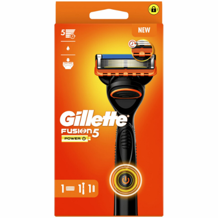Gillette Gillette Fusion5 Power Scheersysteem + 1 Scheermesje - Zwart