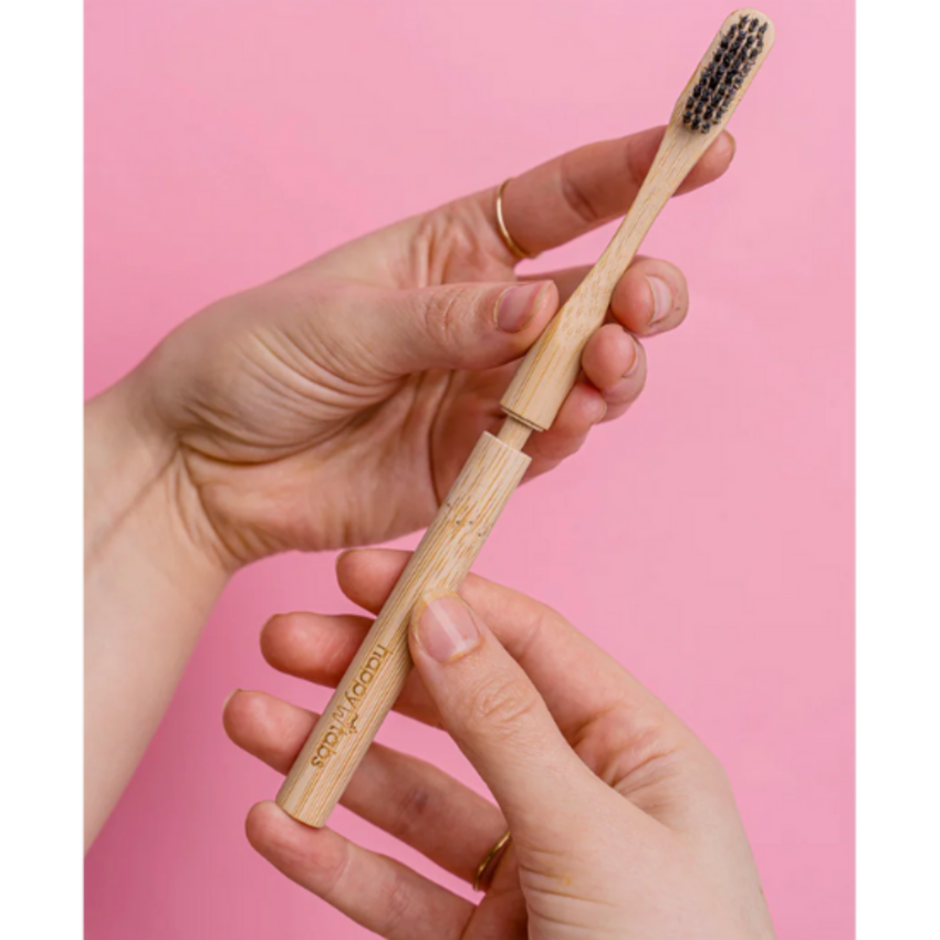 Happy Tabs Happy Tabs Herbruikbare Bamboe Tandenborstel