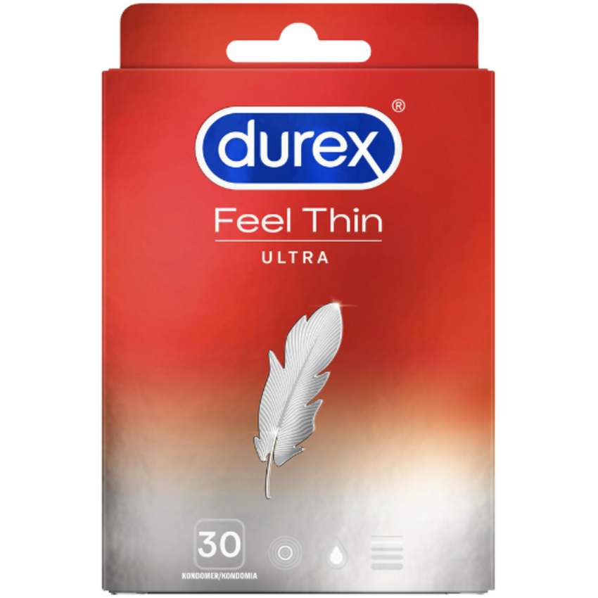 Durex Condooms - Feel Thin Ultra - 30 stuks Durex Durex Condooms - Feel Thin Ultra - 30 stuks