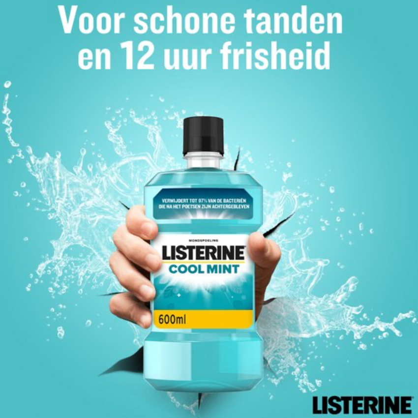 Listerine Cool Mint Mondwater - 600 ml Listerine Listerine Cool Mint Mondwater - 600 ml