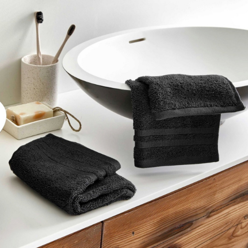 Byrklund Byrklund Gastendoekjes 30x50 cm Antraciet - 2 stuks