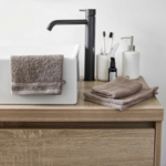 Byrklund Byrklund Washandjes 16x21 cm Taupe - 4 stuks