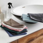 Byrklund Byrklund Washandjes 16x21 cm Donkerblauw - 4 stuks