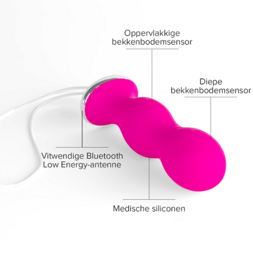 Perifit Perifit Kegeltrainer - Bekkenbodemcoach met app - Roze