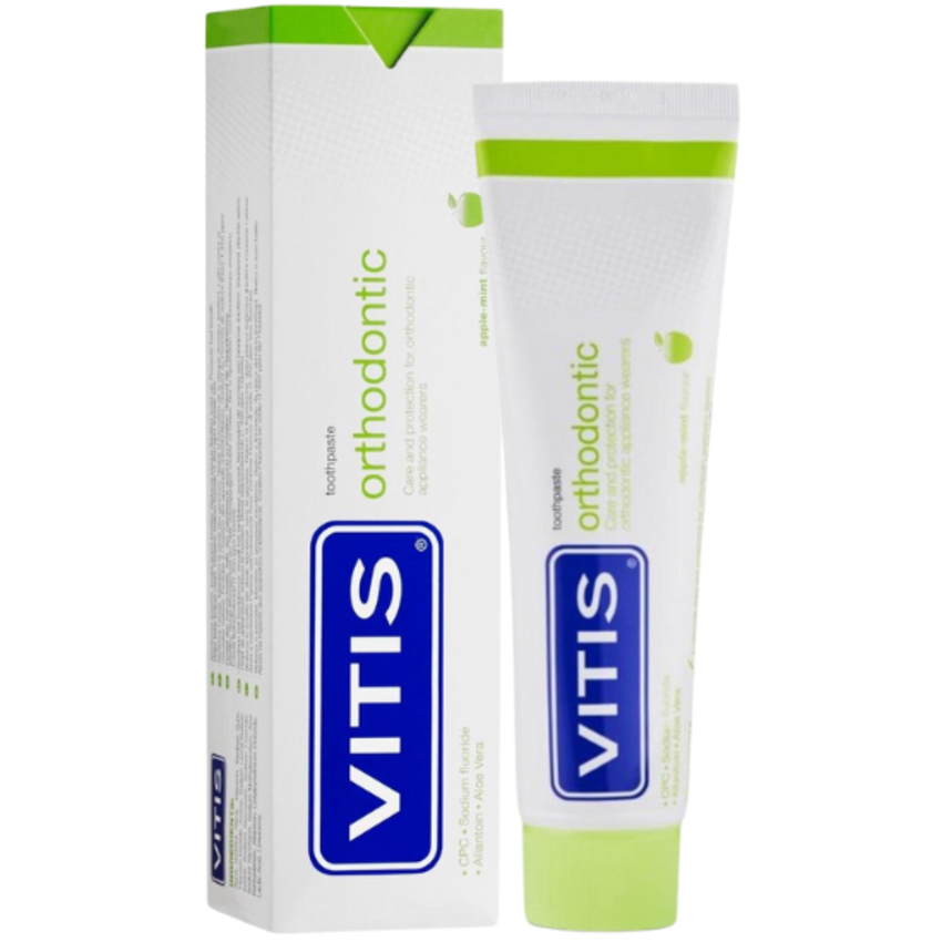 Vitis Vitis Orthodontic Kit - Mondwater + Tandpasta + Beugelwax