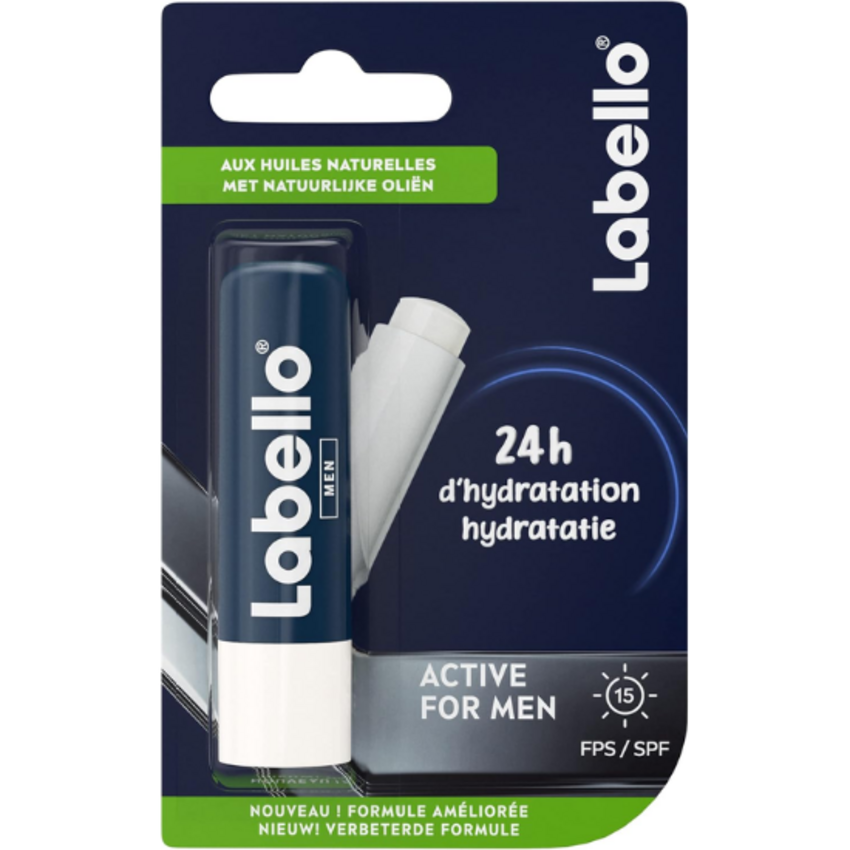 Labello Labello Active For Men SPF15 Lippenbalsem - 4,8g