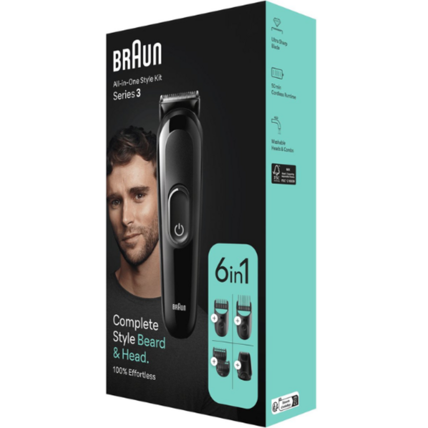 Braun Braun Series 3 MGK3410 6-in-1 Multi Trimmer - voor Baard en Haar - Zwart