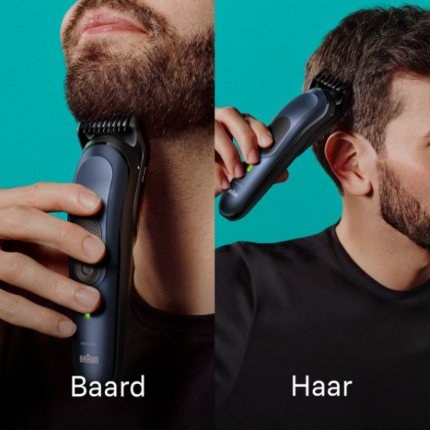 Braun Series 7 MGK7421 AutoSense 10-in-1 Multi-Trimmer - Baard, Lichaam en Haar - Blauw Braun Braun Series 7 MGK7421 AutoSense 10-in-1 Multi-Trimmer - Baard, Lichaam en Haar - Blauw