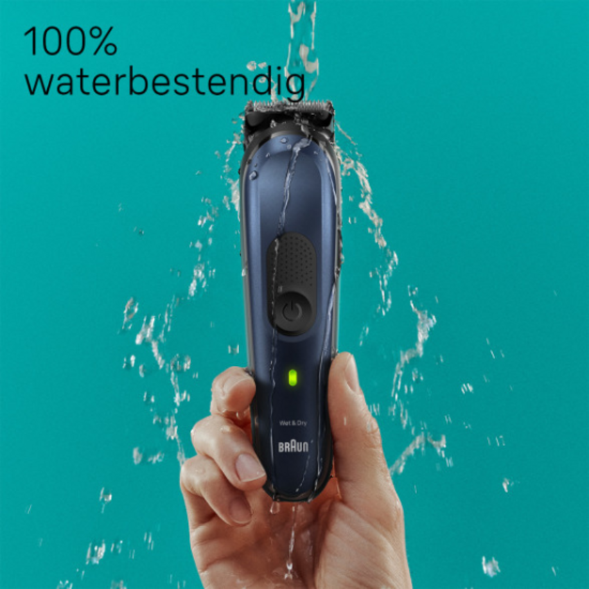 Braun Series 7 MGK7421 AutoSense 10-in-1 Multi-Trimmer - Baard, Lichaam en Haar - Blauw Braun Braun Series 7 MGK7421 AutoSense 10-in-1 Multi-Trimmer - Baard, Lichaam en Haar - Blauw