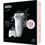 Braun Braun Silk-épil 7 7-041 Wet & Dry Epilator - Voor Ultieme Ontharing - Wit/zilver