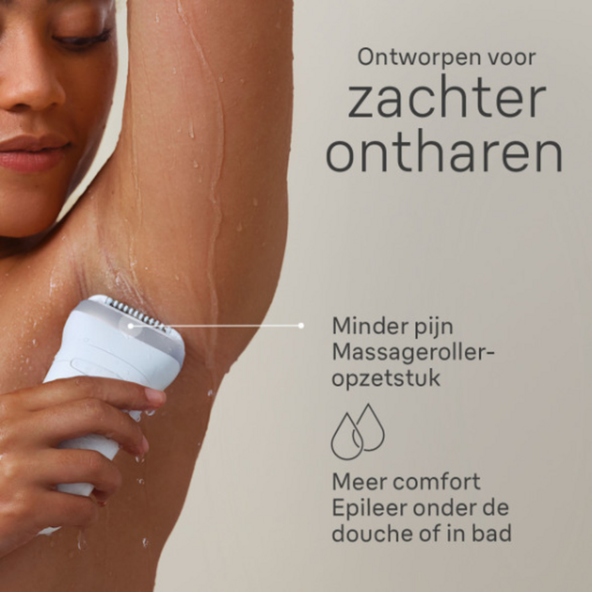Braun Braun Silk-épil 7 7-041 Wet & Dry Epilator - Voor Ultieme Ontharing - Wit/zilver