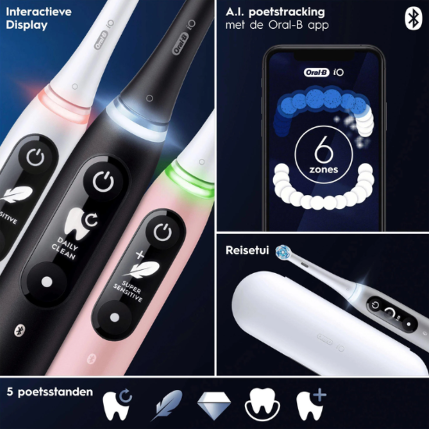 Oral-B Oral-B iO Series 6N Black Lava Elektrische Tandenborstel