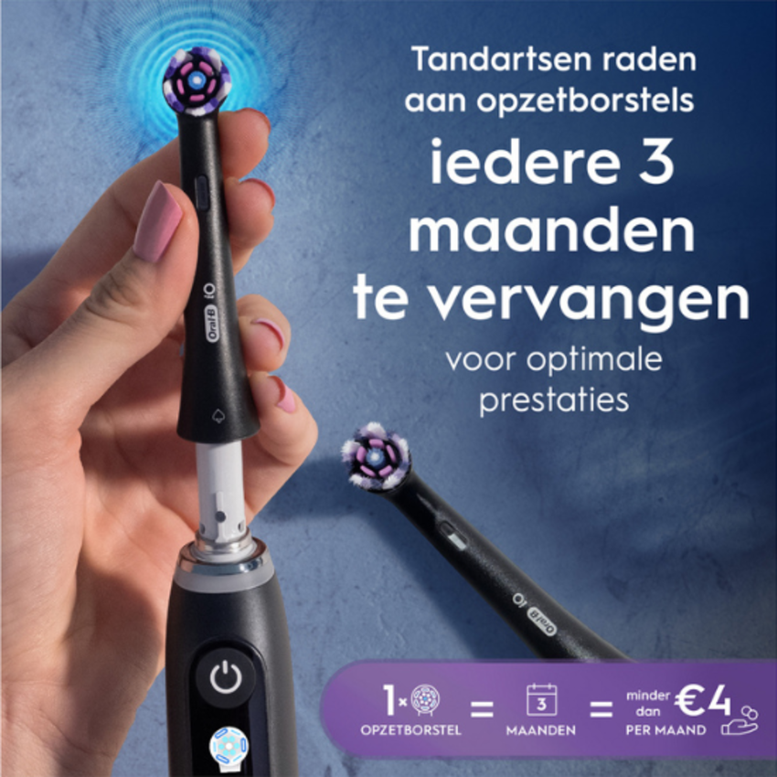 Oral-B Oral-B iO Radiant White opzetborstels - Black - 4 stuks