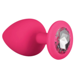 Easytoys EasyToys Siliconen Buttplug Set met Diamant - Roze