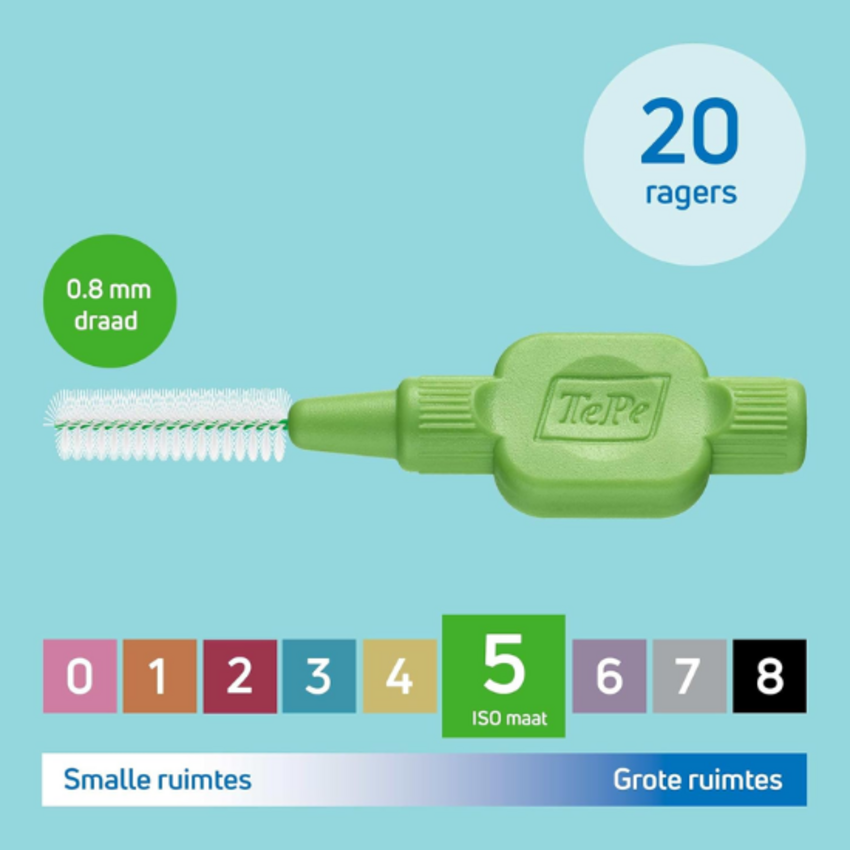 TePe TePe Interdentale Ragers Original 0.8 mm groen - 25 stuks