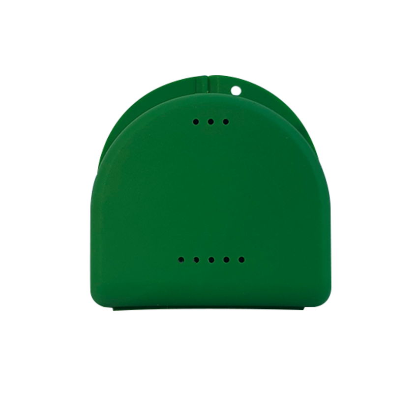 Gebitsbakje voor Protheses, Beugels, Bitjes - Groen - Medium