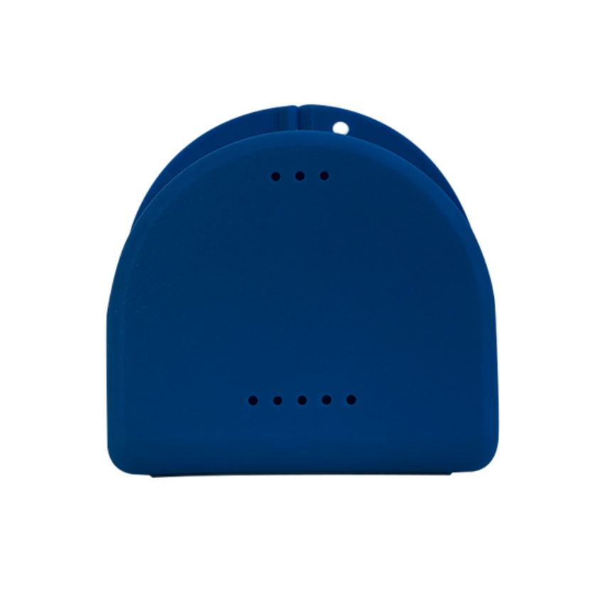 Gebitsbakje voor Protheses, Beugels, Bitjes - Blauw - Medium