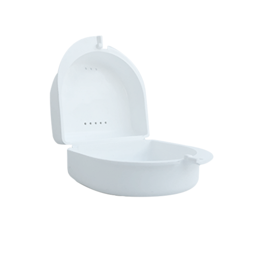 Gebitsbakje voor Protheses, Beugels, Bitjes - Wit - Medium