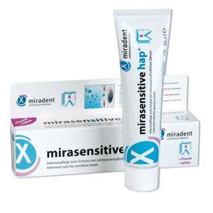 Miradent Miradent Mirasensitive Hap+ Tandpasta - 50 ml Miradent Mirasensitive Hap+ Tandpasta - 50 ml