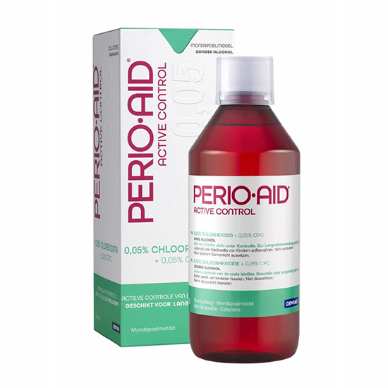 PerioAid Perio-Aid Active Control Mondspoelmiddel 0,05% Chloorhexidine - 500 ml
