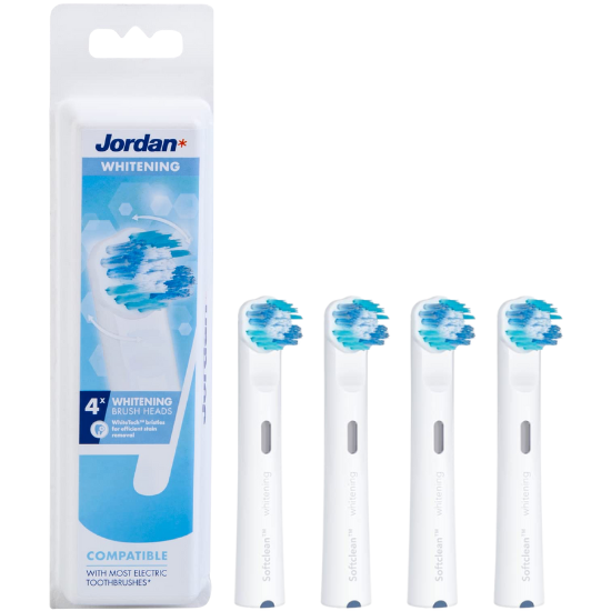 Tandenborstel.com Jordan Whitening Opzetborstels - 4 stuks aanbieding