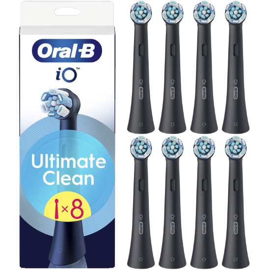 Oral-B Oral-B iO Ultimate Clean Black Opzetborstels - 8 stuks
