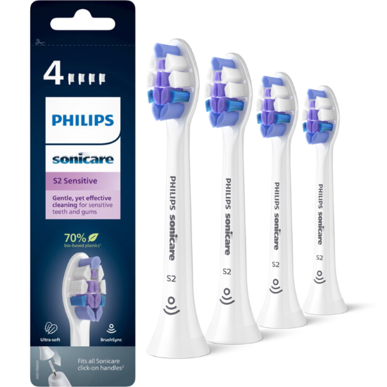 Philips Philips Sonicare S2 Sensitive opzetborstels HX6054/10 - 4 stuks