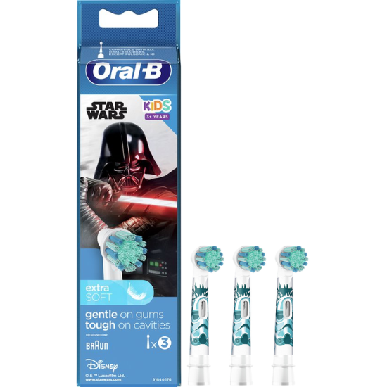 Tandenborstel.com Oral-B Kids Star Wars opzetborstels - 3 stuks aanbieding