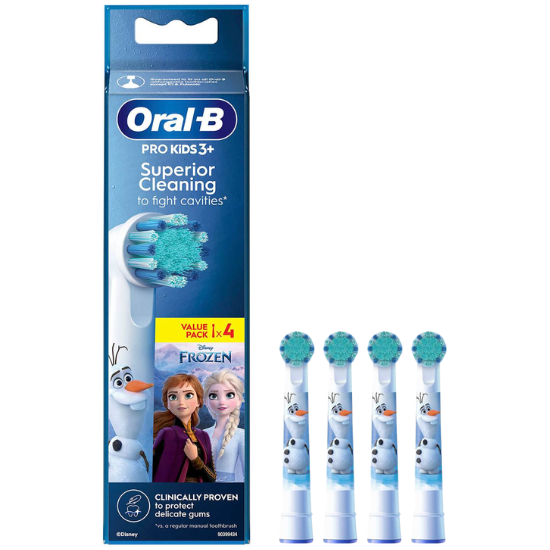 Tandenborstel.com Oral-B PRO Kids 3+ Frozen opzetborstels - 4 stuks aanbieding