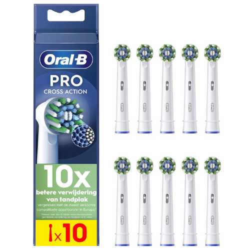 Tandenborstel.com Oral-B PRO Cross Action opzetborstels - 10 stuks aanbieding