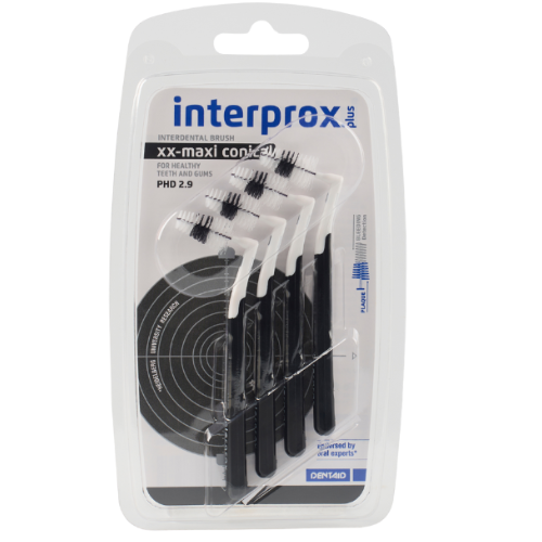 Interprox Plus XX-Maxi Conical Zwart PHD 2.9 mm Ragers - 4 stuks