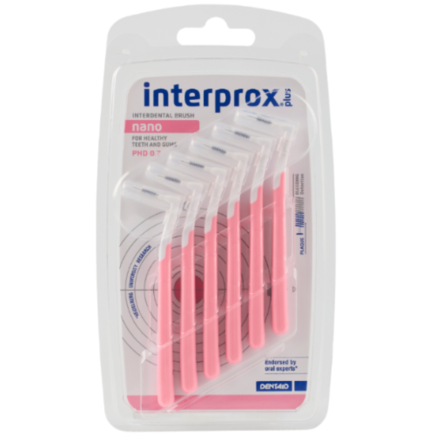 Interprox Interprox Plus Nano Roze PHD 0.7 mm Ragers - 6 stuks