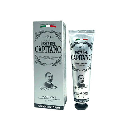 Pasta del Capitano Pasta del Capitano Charcoal Tandpasta - 75 ml
