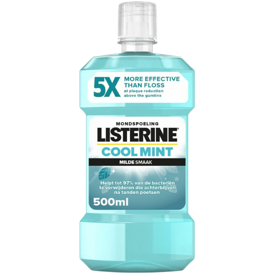 Tandenborstel.com Listerine Cool Mint Milde Smaak Mondwater - 500 ml aanbieding