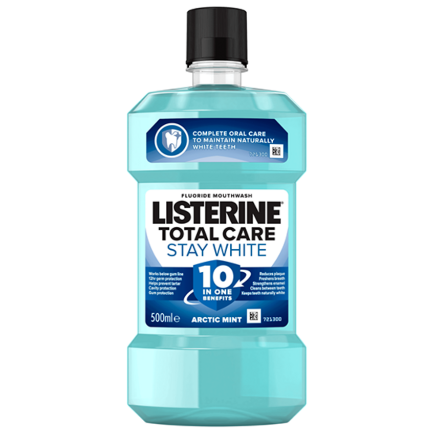 Listerine Total Care Stay White Mondwater - 500 ml Listerine Listerine Total Care Stay White Mondwater - 500 ml